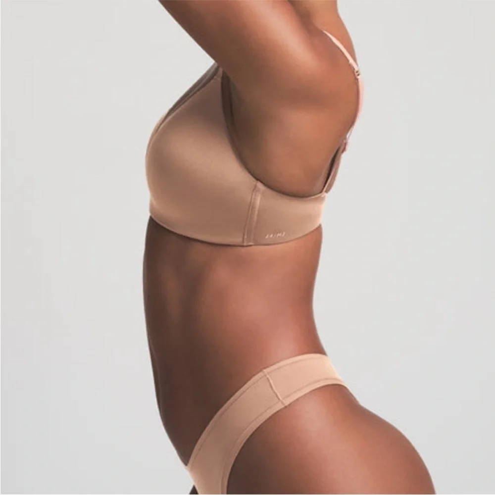 SKIMS Wireless Form Lightly Lined T-Shirt Bra Nude Tan Sienna 36D - Picture 2 of 8